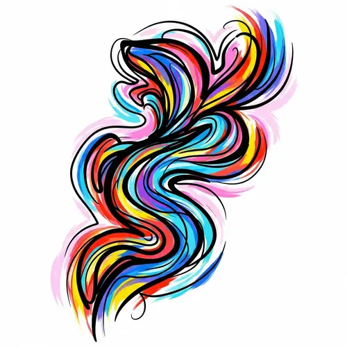 Dynamic Abstract Expressionist Art for Recovery