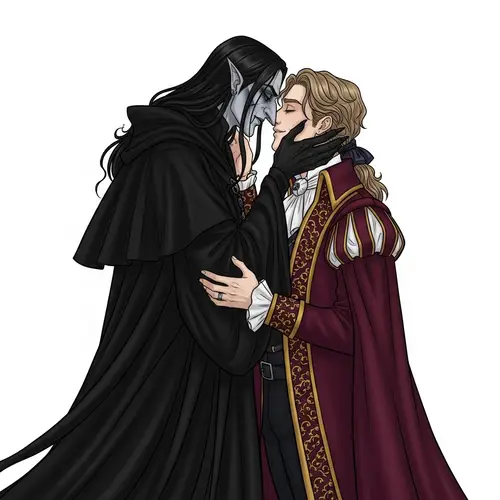 Magical Universe Characters: The Tall Figure and the Charming Man