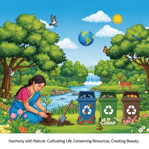 Harmony with Nature: Cultivating Life & Conserving Resources
