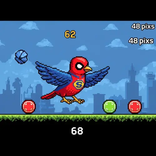 Superman-Inspired Arcade Bird Game