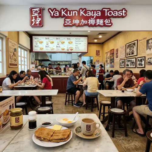 Explore the Interior of Ya Kun Kaya Toast