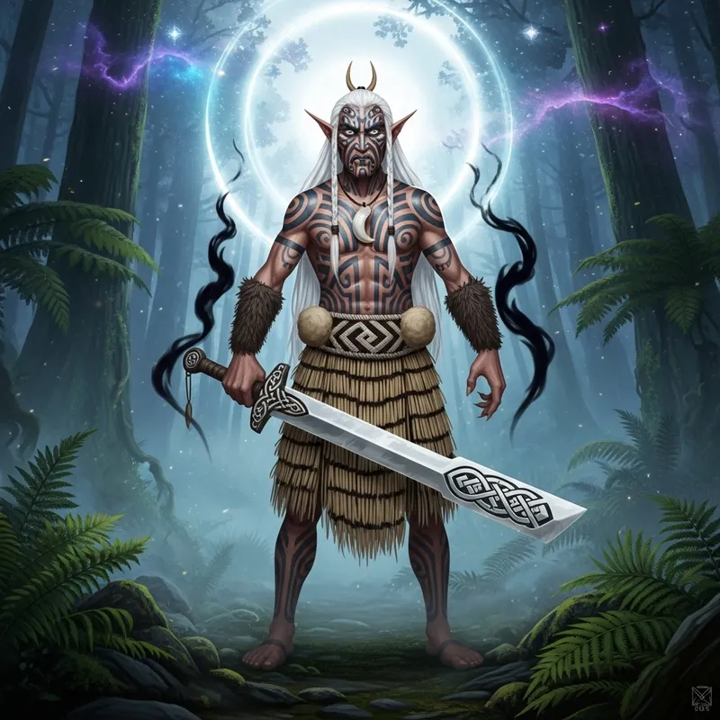 Patupaierehi: Maori Mythical Vampiric Creatures in Fern Forests