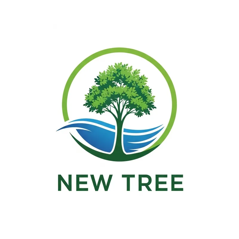 New Tree Logo - Symbol of Sustainability and Growth