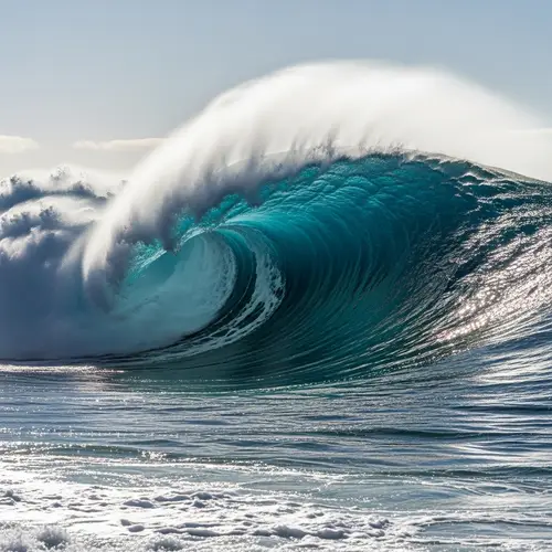 Ola Gigante | Powerful Giant Wave Crashing onto Shore