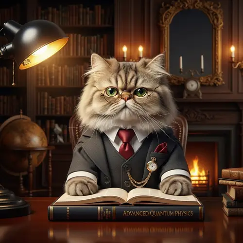 Classy Cat in a Formal Suit | Professional Look