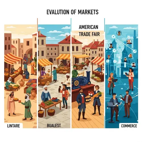 Evolution of Markets: From Ancient Bazaars to Modern E-commerce