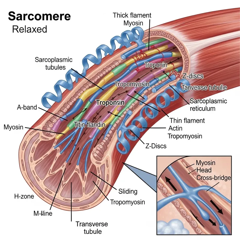 Muscle Fiber Structure and Contraction Mechanism Explained