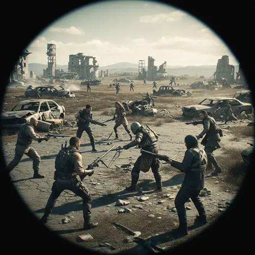 Dystopian Wasteland: A Post-Apocalyptic Scene