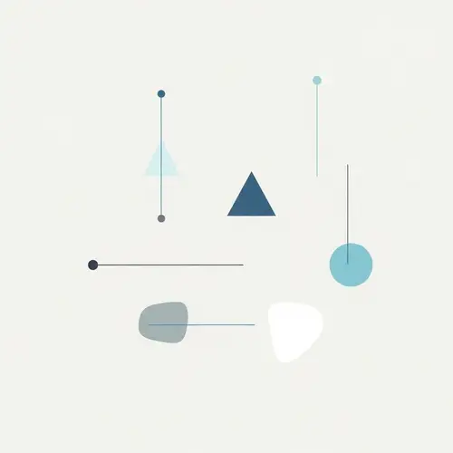 Abstract Minimalist Art: Tranquil Geometric Designs in Soft Colors