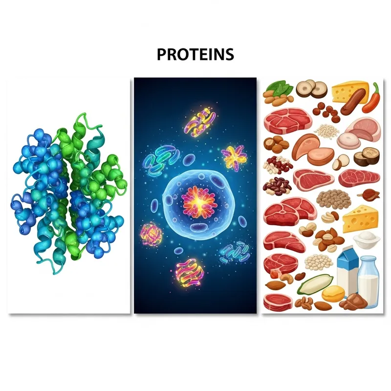 Protein Triptych: Structure, Function & Sources