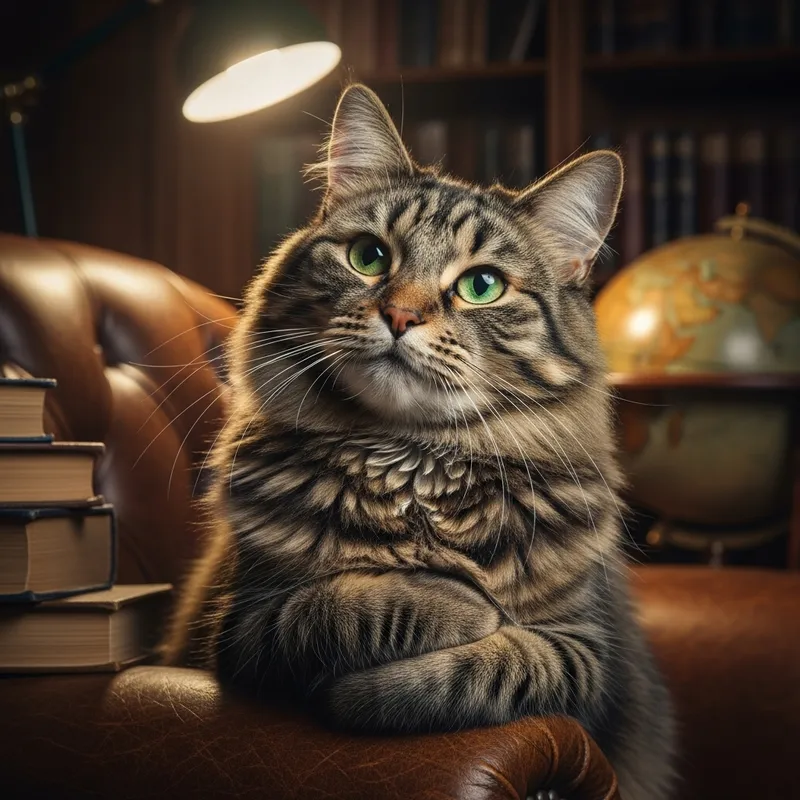 Pensive Cat: Intelligent Contemplation