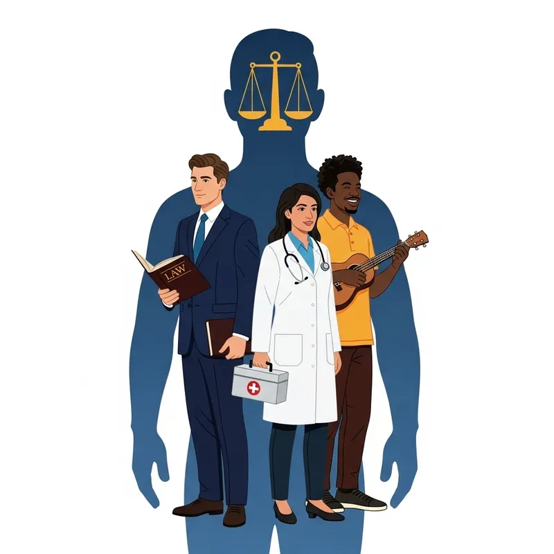 Three-in-One Personality Fusion - Lawyer, Doctor, Musician