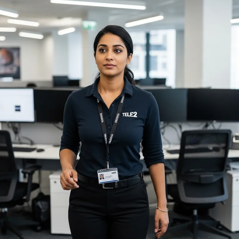 Tele2 Employee Rushing to Offer Help - Exceptional Service Tele2 Employee Rushing to Offer Help - Exceptional Service