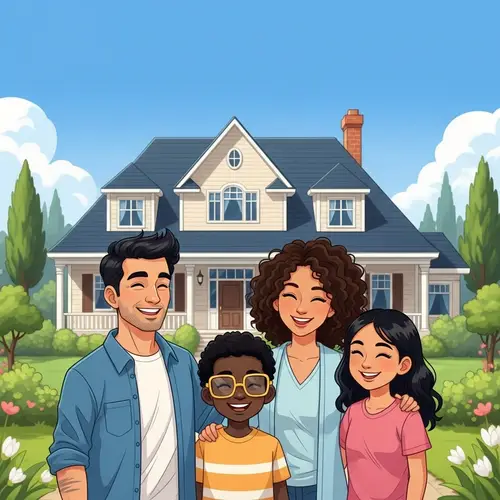 Joyful Multiethnic Family Outdoors | Bright and Happy Scene