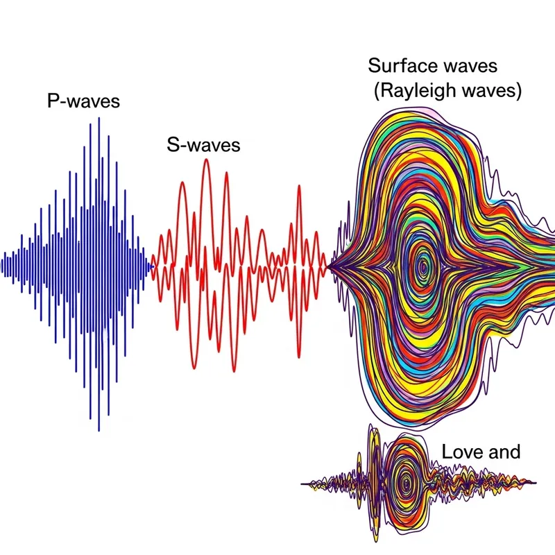 Transforming Seismic Waves into Art: A Creative Illustration
