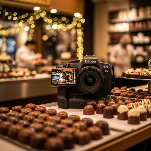 Christmas Chocolate Factory in France | Miniature World Scene