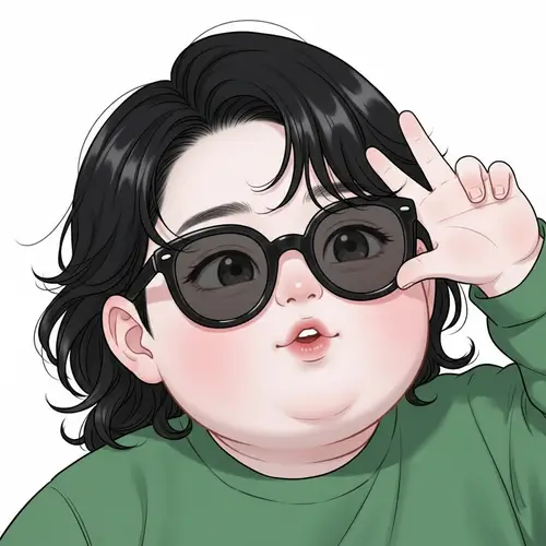 Playful South Korean Boy in Green Shirt