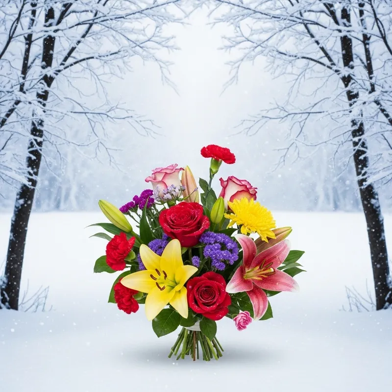 Winter Birthday Bouquet for a Special Occasion Winter Birthday Bouquet for a Special Occasion