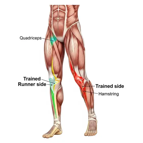 Detailed Illustration of Runner's Thigh Muscles