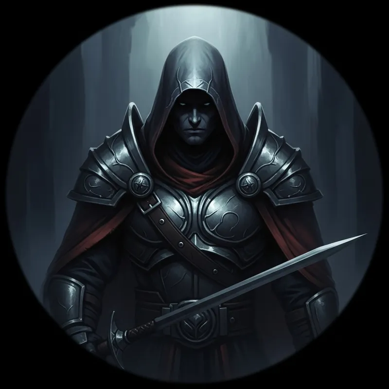 Mysterious Cloaked Figure: Fantasy Digital Art