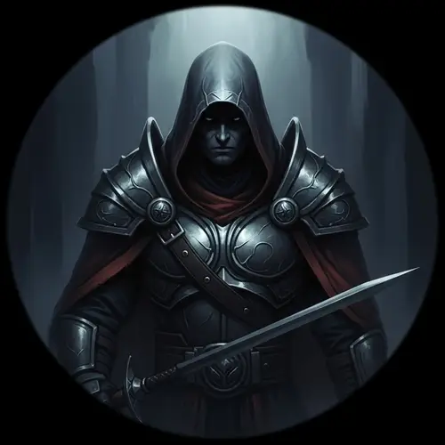 Mysterious Cloaked Figure: Fantasy Digital Art