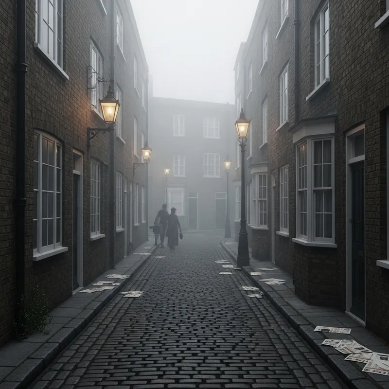 Enigmatic Foggy Alley of Victorian London