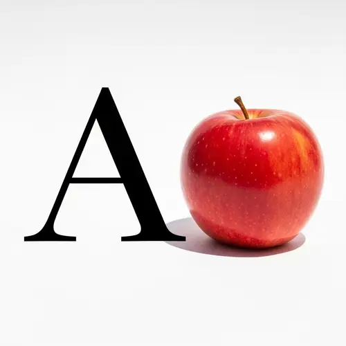 A is for Apple: Sweet and Red Fruit
