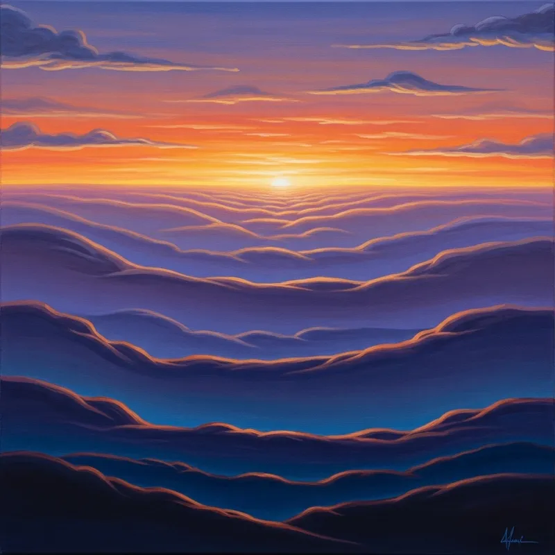 Endless Horizons: Abstract Landscape Painting Endless Horizons: Abstract Landscape Painting