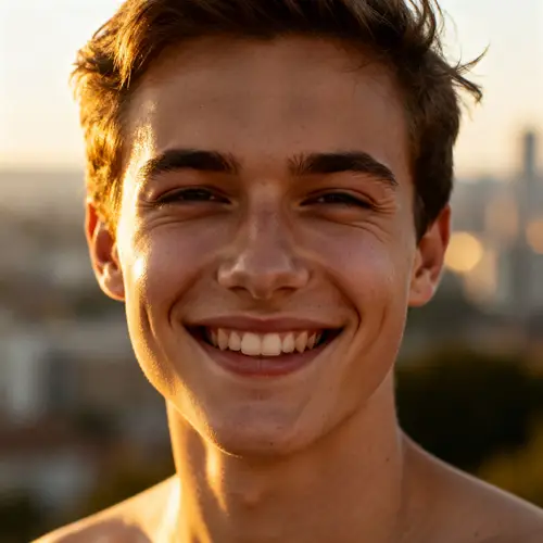 Attractive Dating Headshot with Genuine Smile