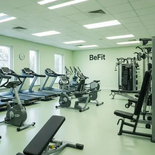 BeFit Sports Fitness Club - Inspiring Exercise Machines in Pastel Green
