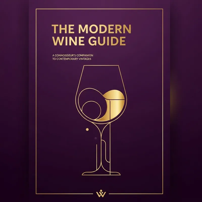 Luxury Wine Guide Book Cover Design