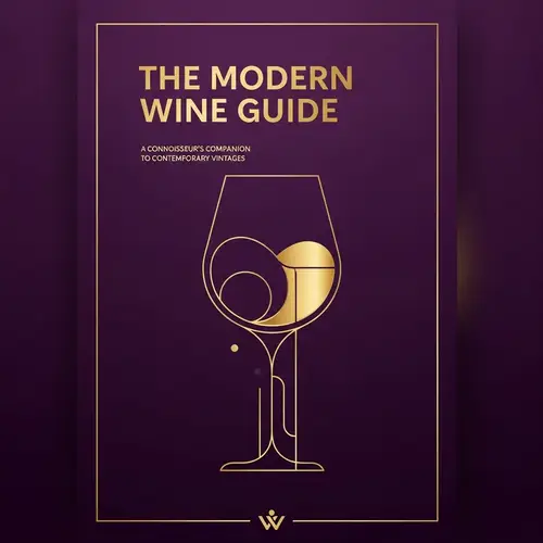 Luxury Wine Guide Book Cover Design