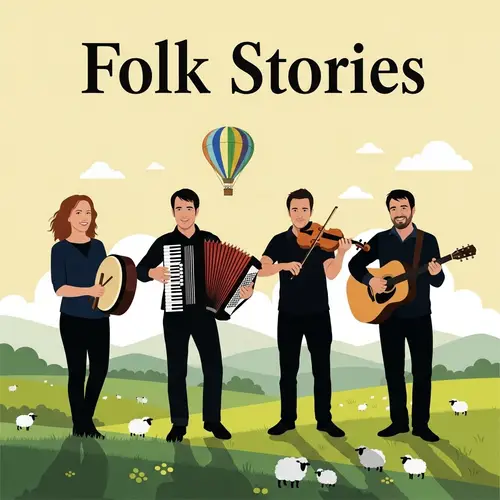 Folk Stories Irish Music Band: Mystic Shadow Puppetry Performance