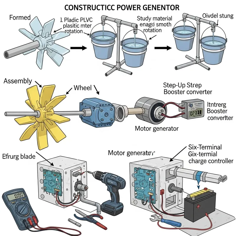 Hydroelectric Water Wheel Generator Construction Process