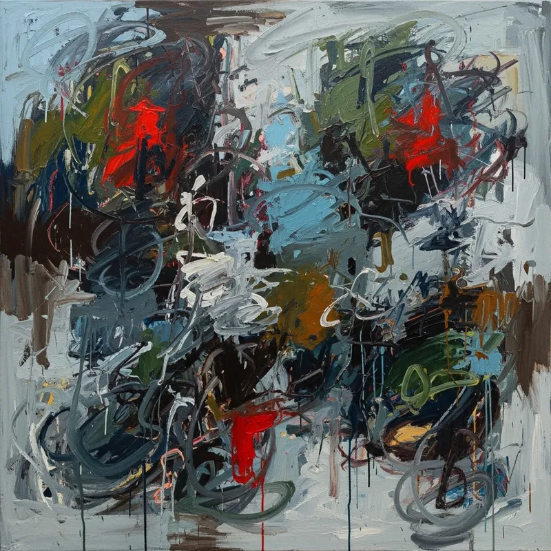 Anxious Abstract Expressionist Art Anxious Abstract Expressionist Art