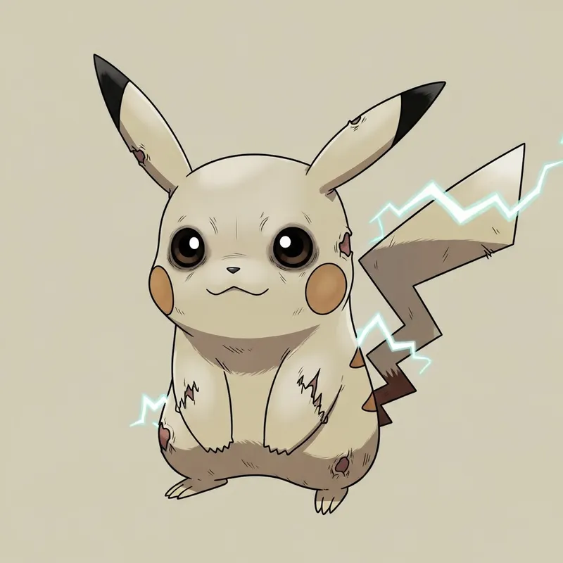 Spooky Pikachu - Undead Zombie Transformation