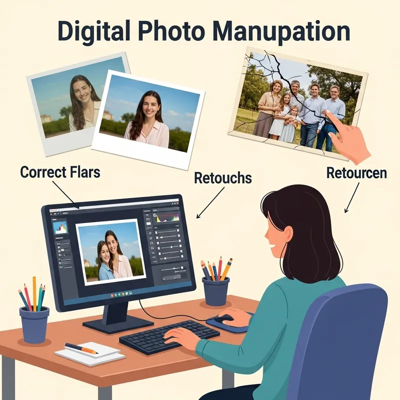 Illustrating Digital Photo Manipulation: Transforming Images Creatively