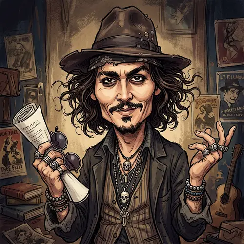 Johnny Depp Caricature Art