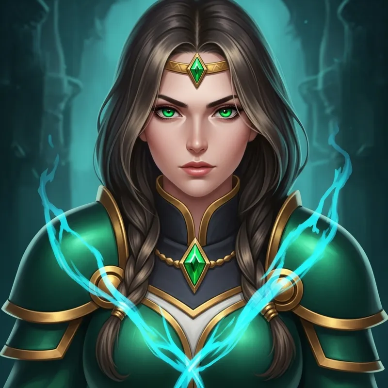 Destined Warrior: Beautiful Princess with Emerald Eyes
