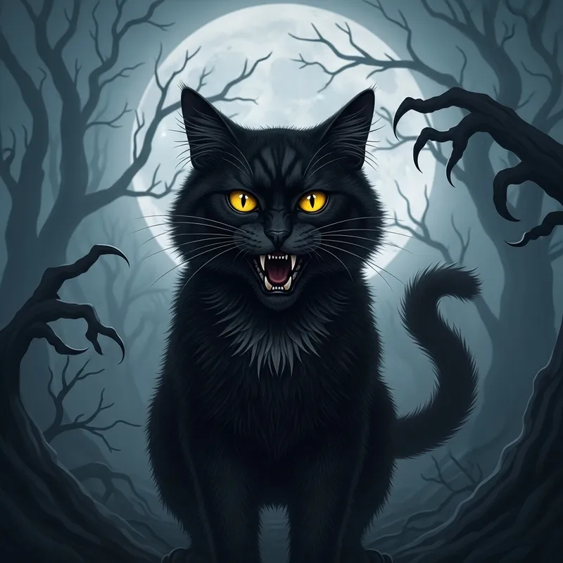 Scary Cat: Spooky Feline Image