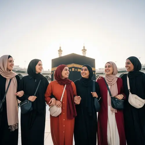 Diverse Female Friends Journey to Mecca | Happy Faces
