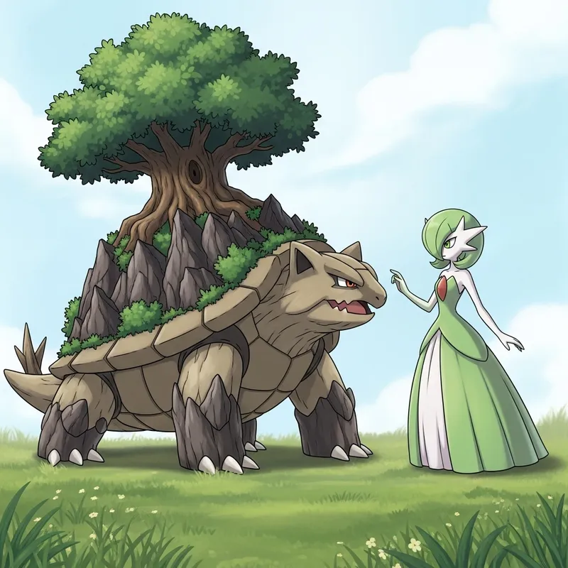 Torterra vs Gardevoir: Epic Fantasy Showdown
