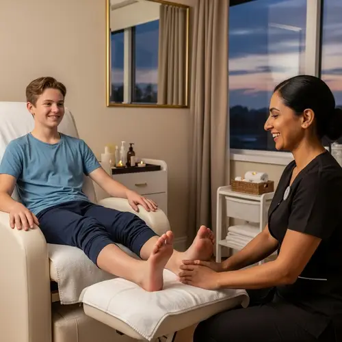 Teen Foot Massage: Relaxing Spa Experience for Wellness