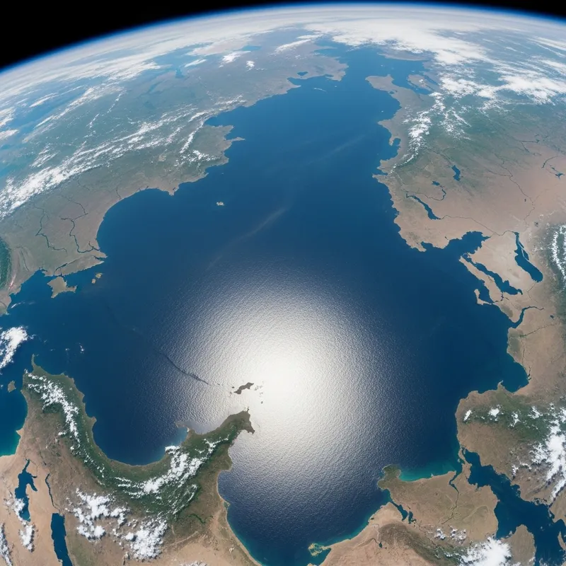 World's Largest Lake Aerial View