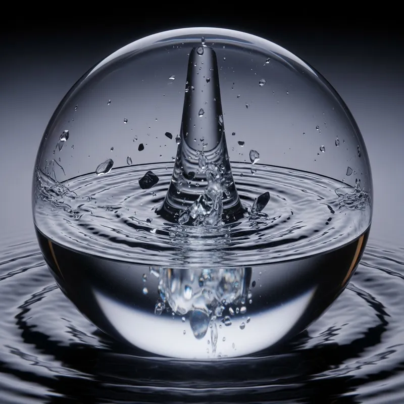 Private Impact Visualized: Abstract Concept in a Translucent Sphere