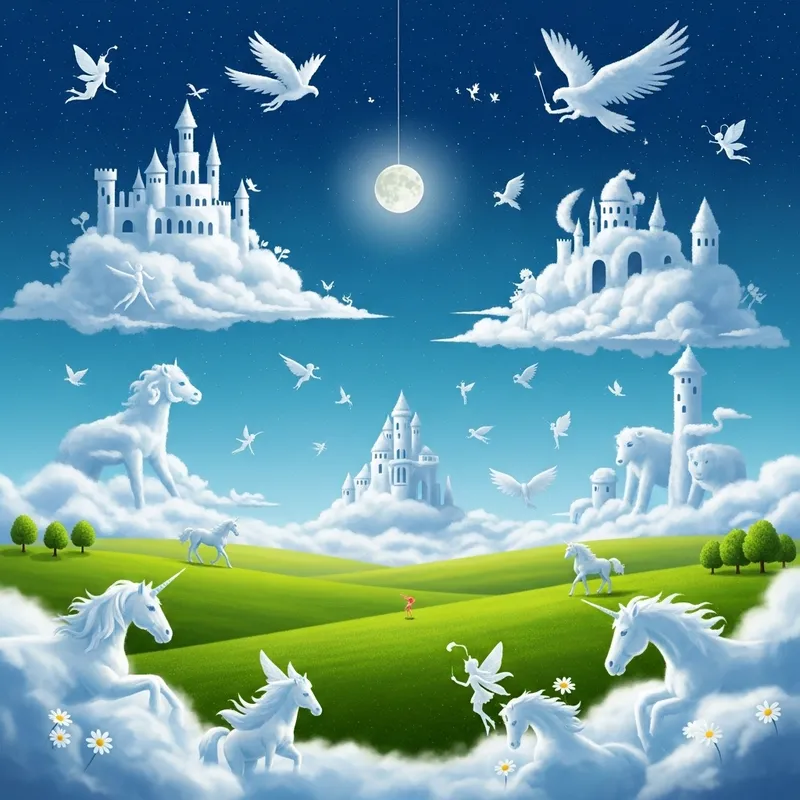 Flight of Fantasy: Mystical Creatures in a Natural Wonderland