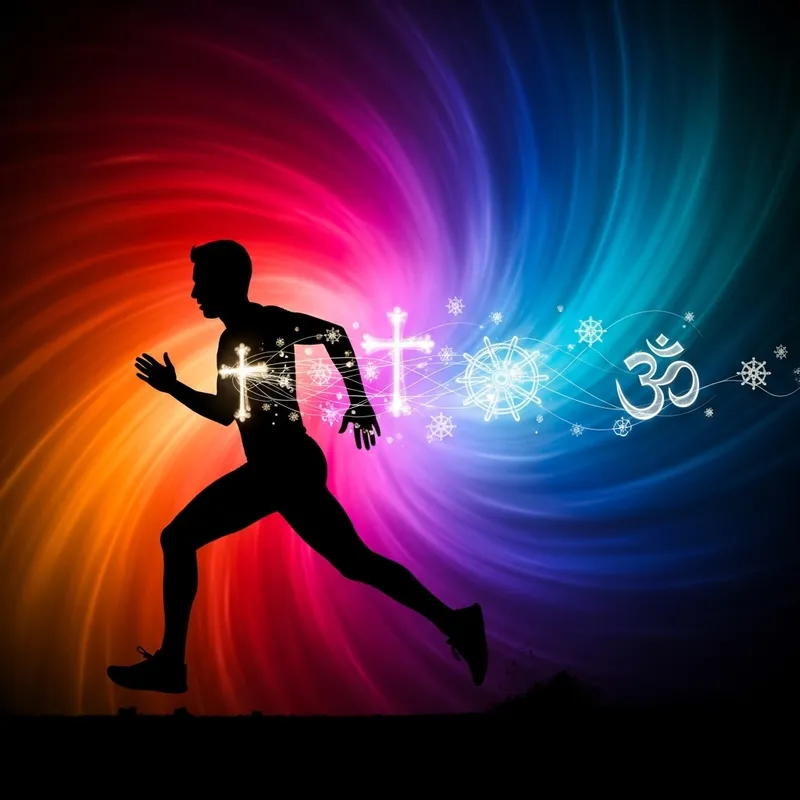 Running as a Faithful Believer | Spiritual Devotion Symbolism