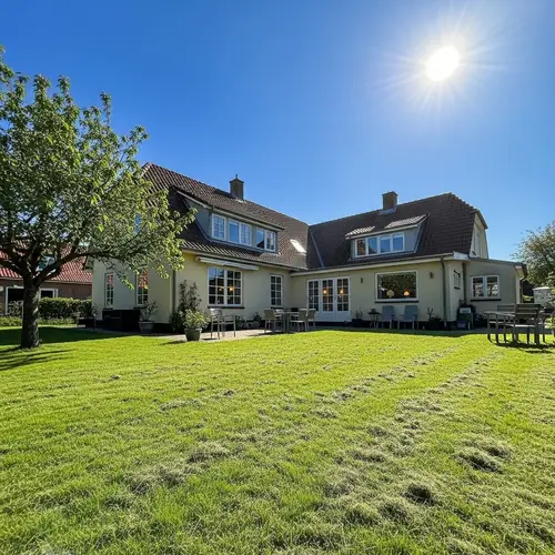 Traditional House with Lush Green Yard