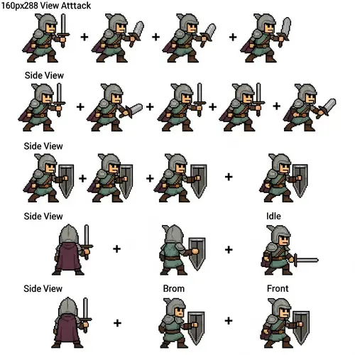 Dungeons & Dragons Pixel Art Sprite Sheet Creator