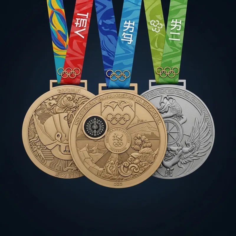 Innovative Future Olympic Medal Designs: Sustainable Materials & Cultural Fusion